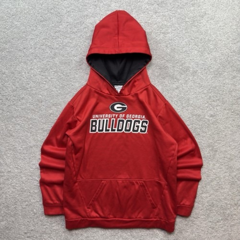 Champion Georgia Bulldogs Hoodie Adult XL Red UGA Pullover University of Georgia